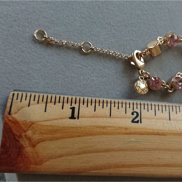 J.Crew Crystal Red/pink/purple Faceted Gold Tone Statement Necklace - Picture 3 of 9